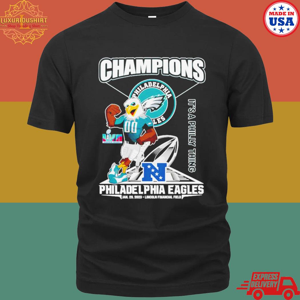 Official Nfl Philadelphia Eagles Nfc Champions Lvii Super Bowl 2023 It’s A Philly Thing T-shirt