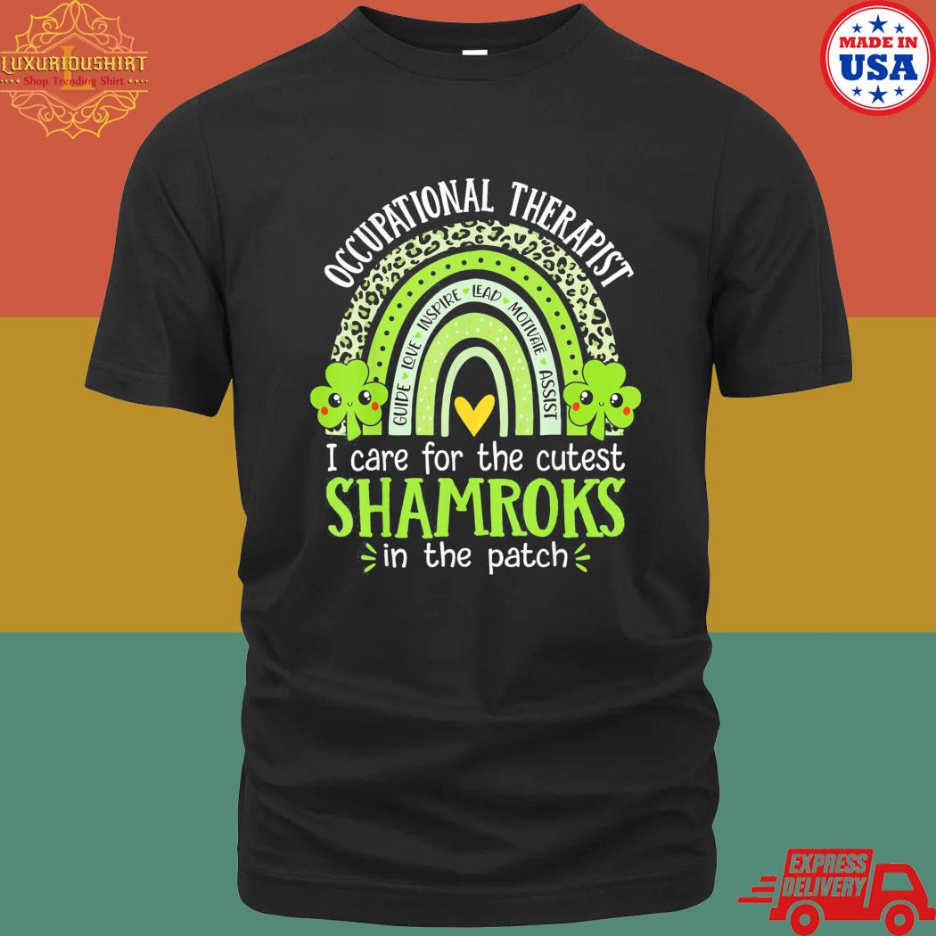 Official Occupational Therapy Cutest Shamrocks St Patricks Day T-Shirt