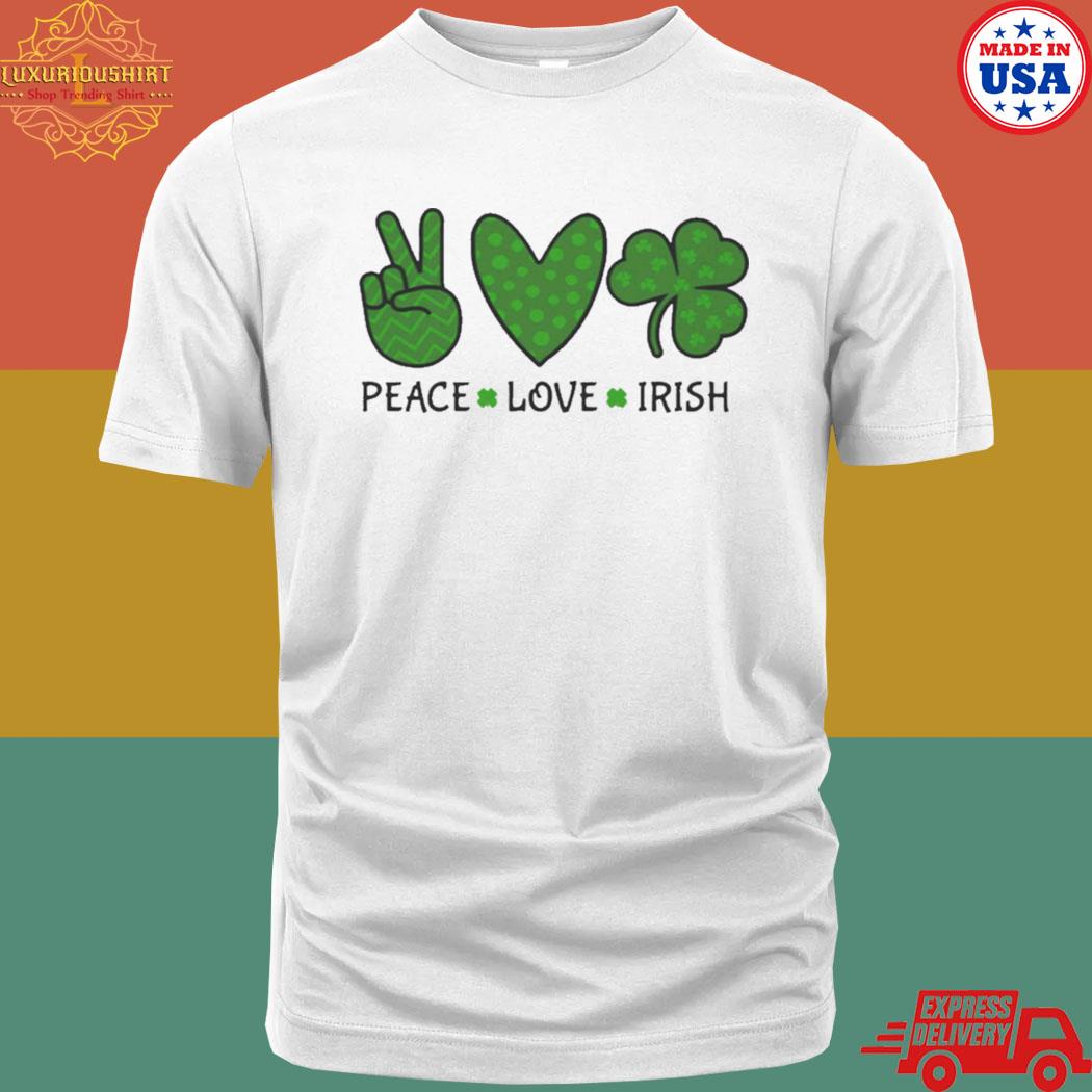 Official Peace Love Irish Shirt