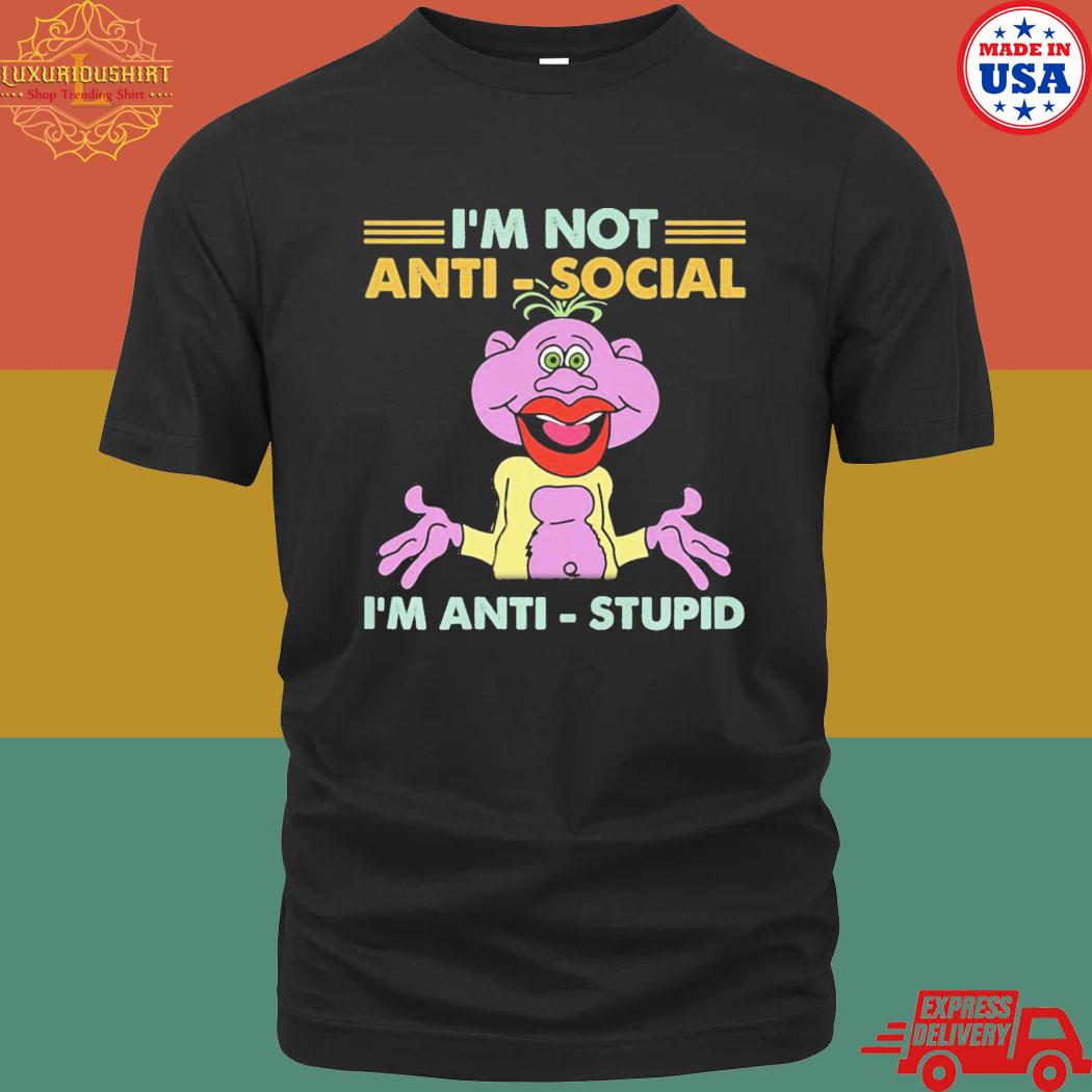Official Peanuts I'm Not Anti Social I'm Anti Stupid Shirt