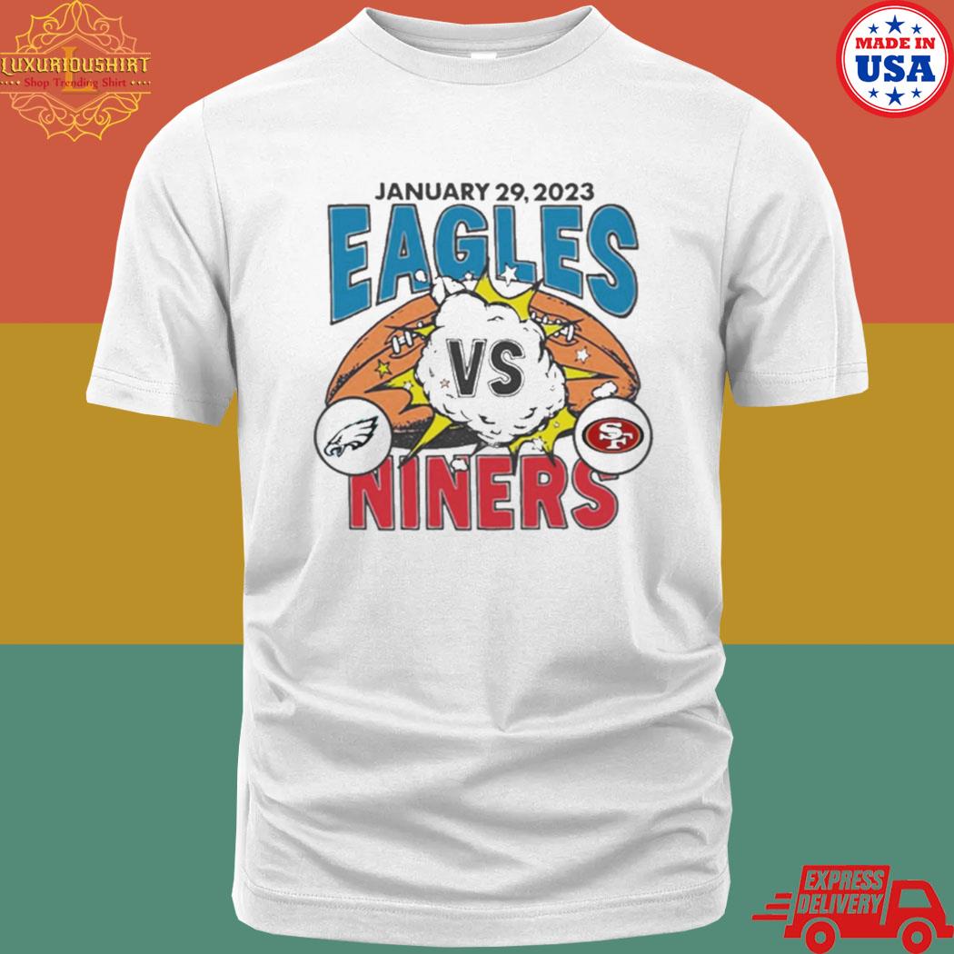 Official Philadelphia Eagles Vs San Francisco January 29th 2023 Super Bowl Lvii Shirt