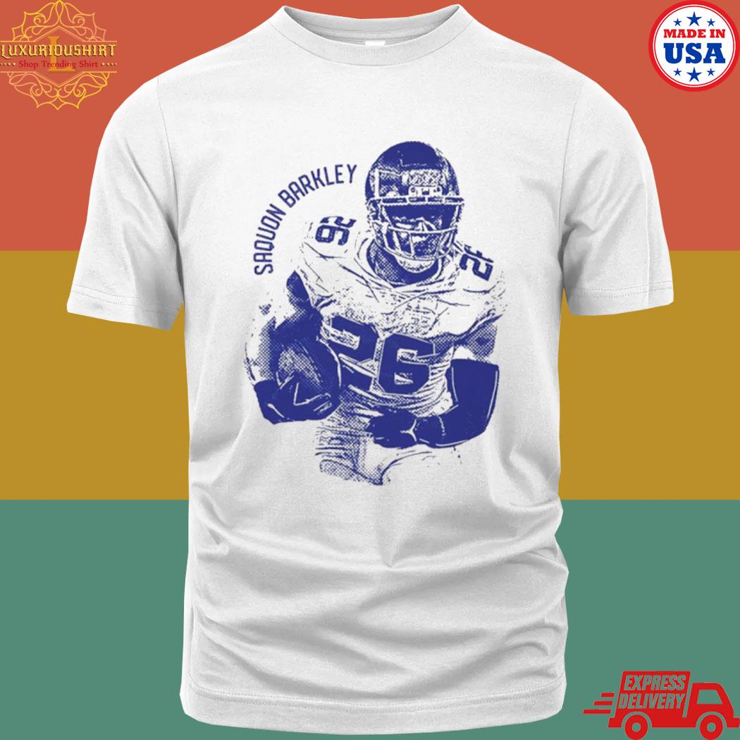 Official Saquon Barkley New York Vintage Mono Football Shirt