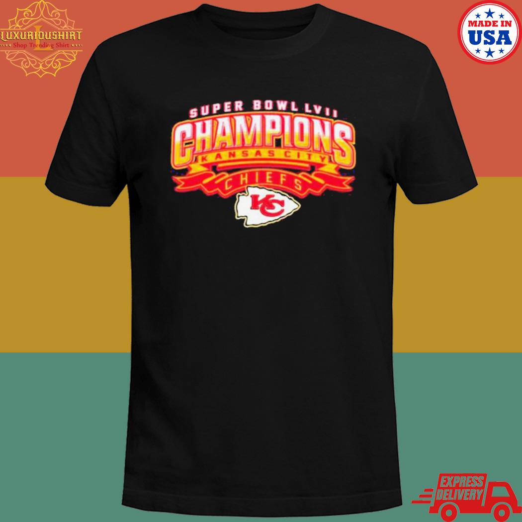 Official Super bowl lviI champions Kansas city Chiefs T-shirt ...