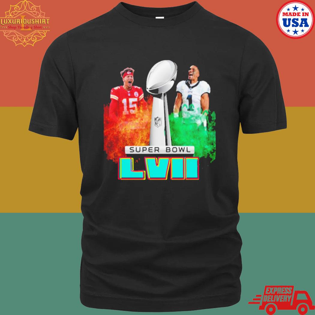 Official Superbowl Lvii Eagles Chiefs Kansas City Shirt
