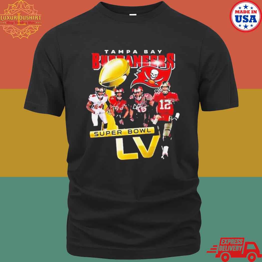 Official Tampa Bay Buccaneers Super Bowl Lvi Signatures T-shirt