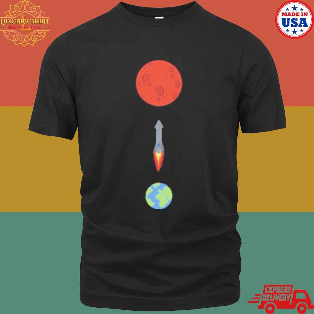 Official Teslaconomics Merch Starship To Mars Shirt