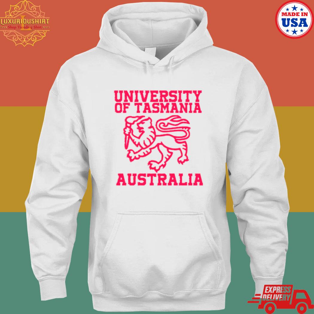 Official The lion logo university of tasmania T-s hoodie