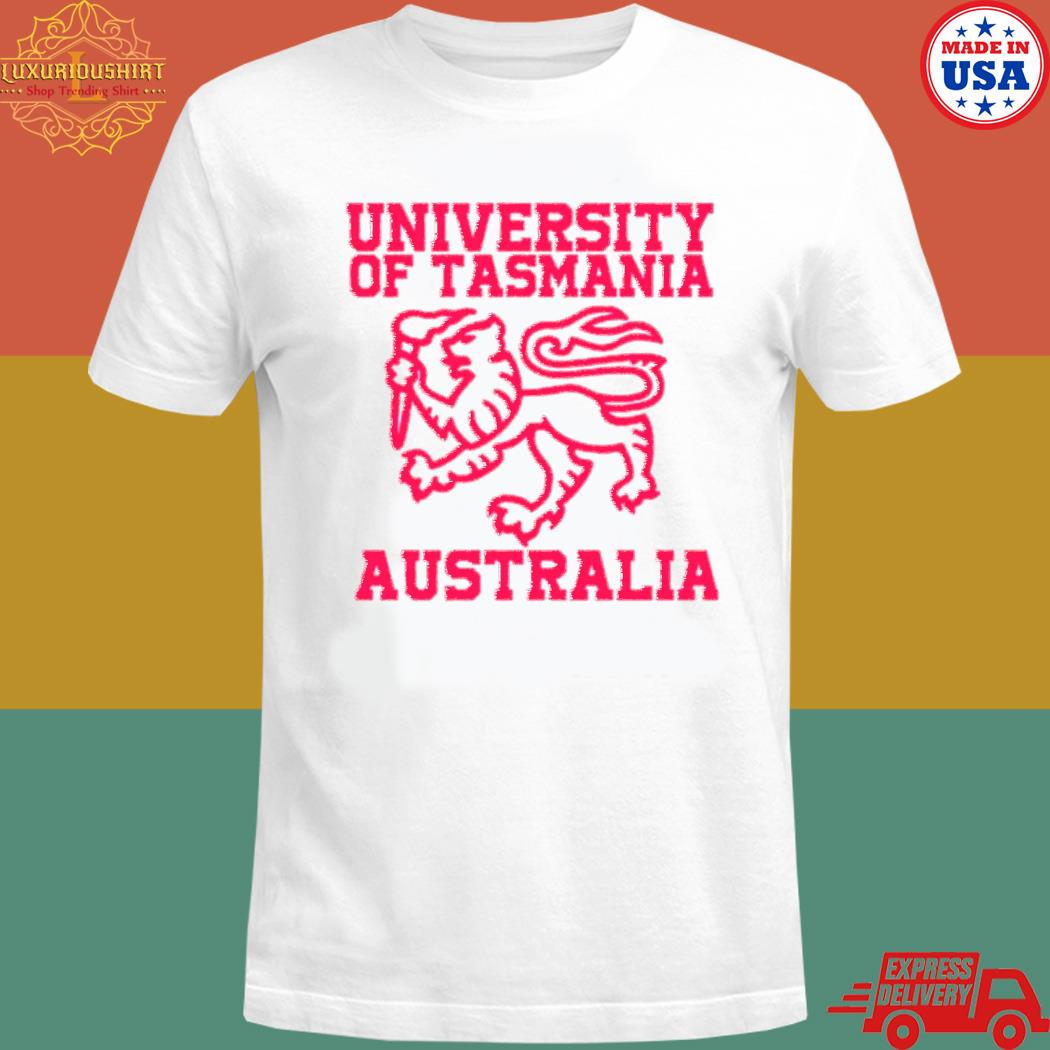 Official The lion logo university of tasmania T-shirt