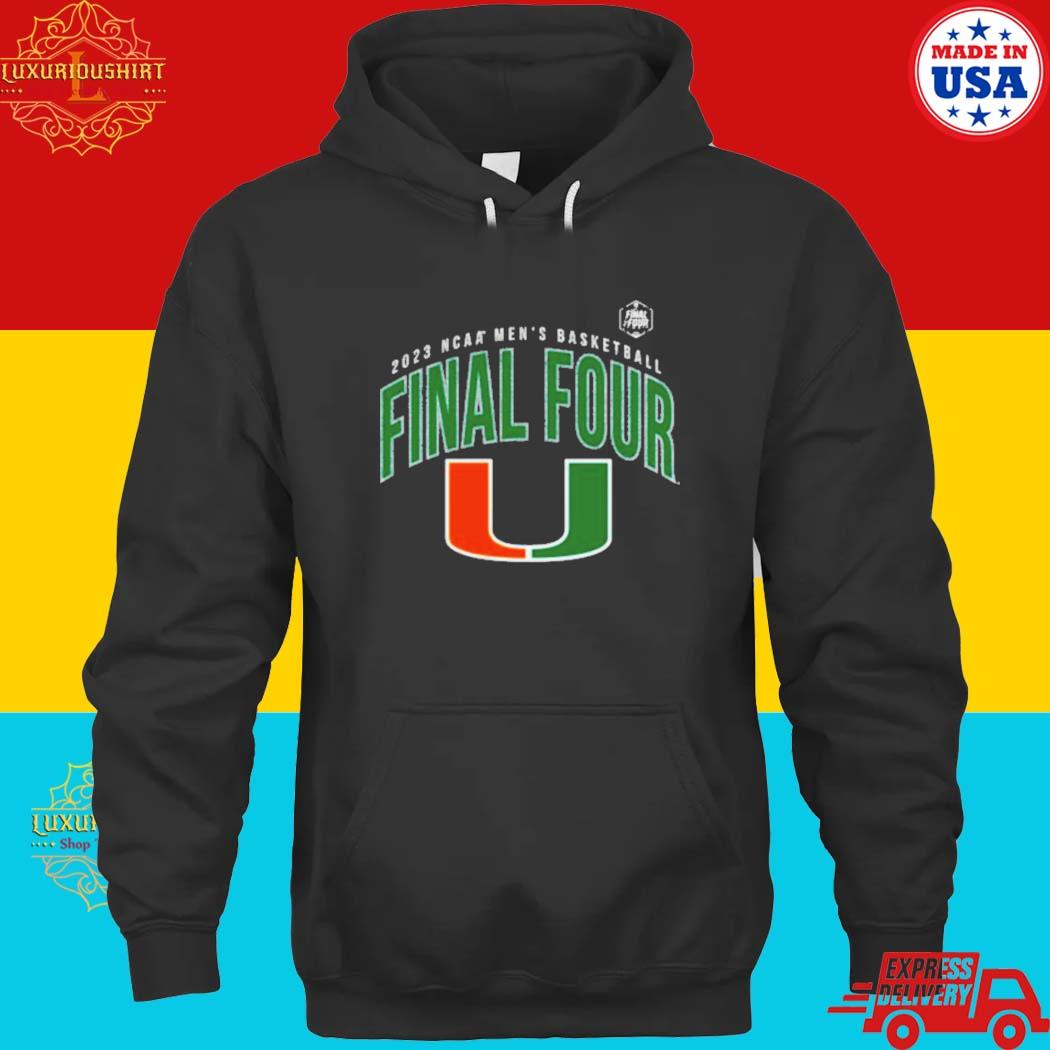 Official miami Hurricanes 2023 Ncaa Men’s Basketball Tournament March Madness Final Four T-s hoodie