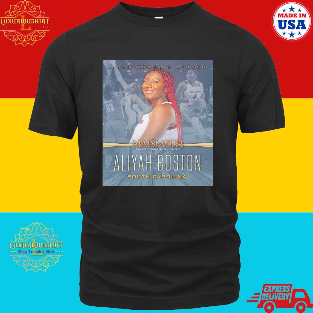 Official 2023 Naismith Womens College Defensive Player Of The Year Is Aliyah Boston T-Shirt