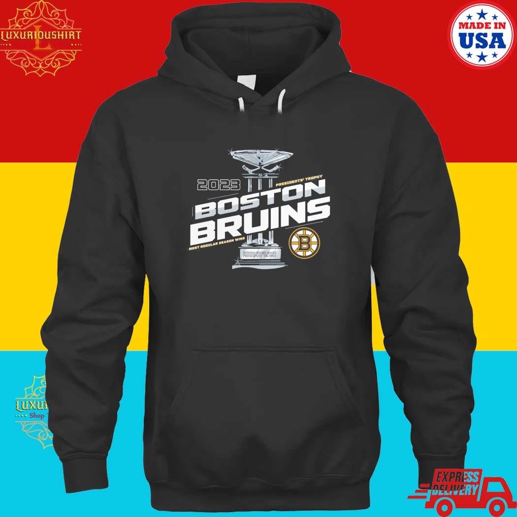 Official 2023 Presidents' Trophy Boston Bruins Most Regular Season Wins Shirt hoodie