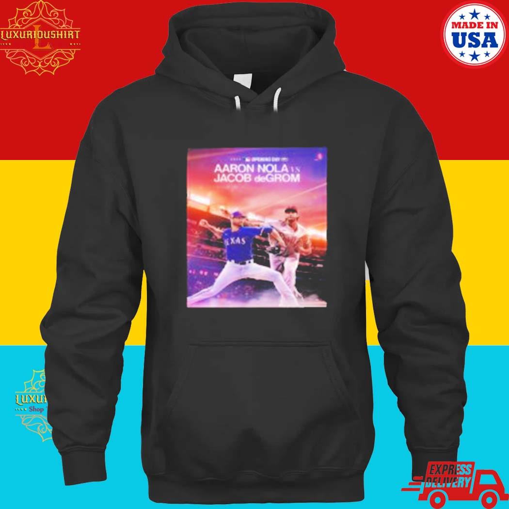 Official Aaron Nola Vs Jacob deGrom On 2023 MLB Opening Day T-Shirt hoodie