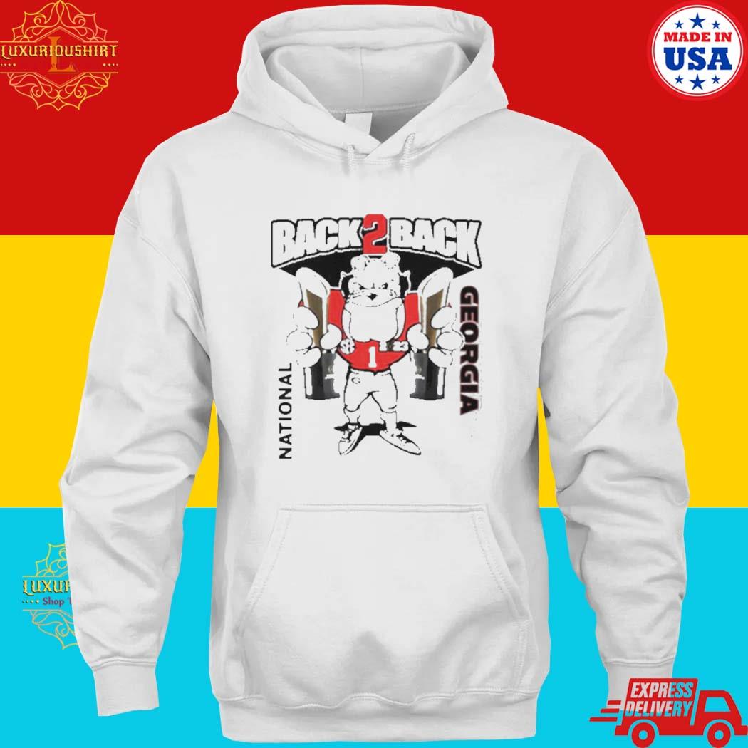 Official Back 2 Back Georgia Character National Champions Shirt hoodie