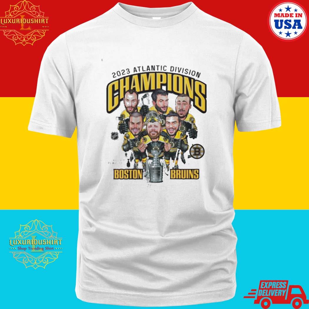 Official Boston Bruins 2022-2023 Atlantic Division Champions Caricatures Shirt