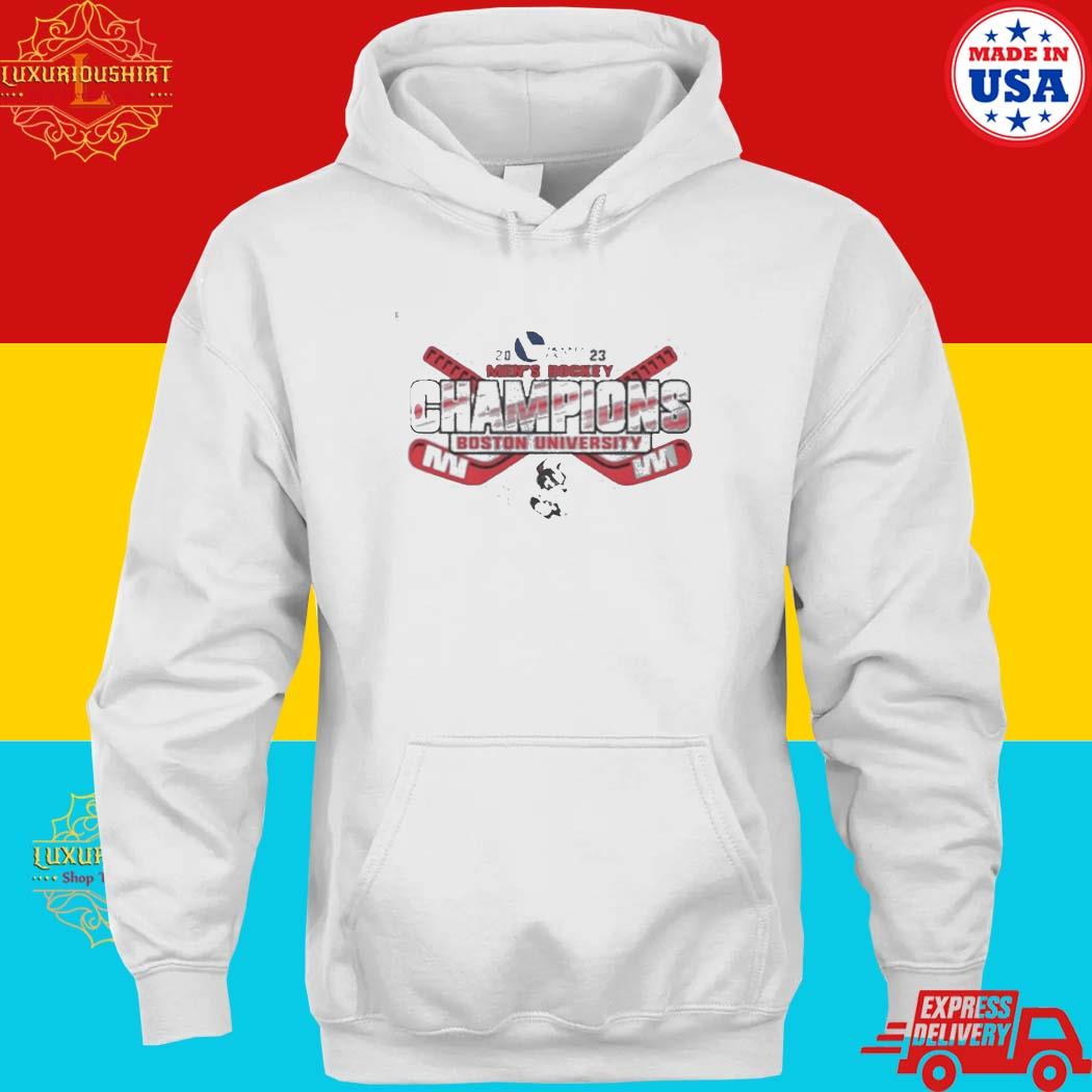 Official Boston University 2023 Men’s Ice Hockey Champions Shirt hoodie