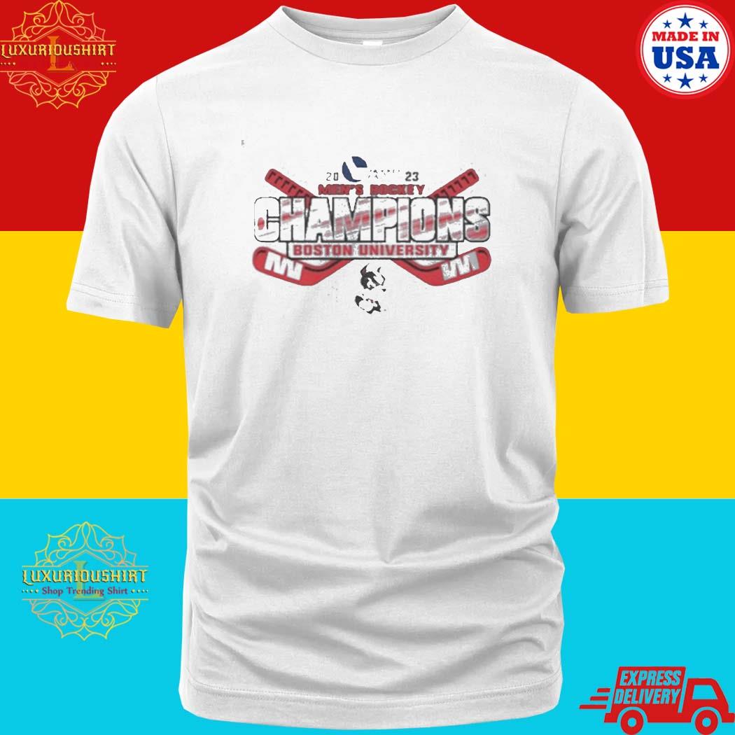 Official Boston University 2023 Men’s Ice Hockey Champions Shirt