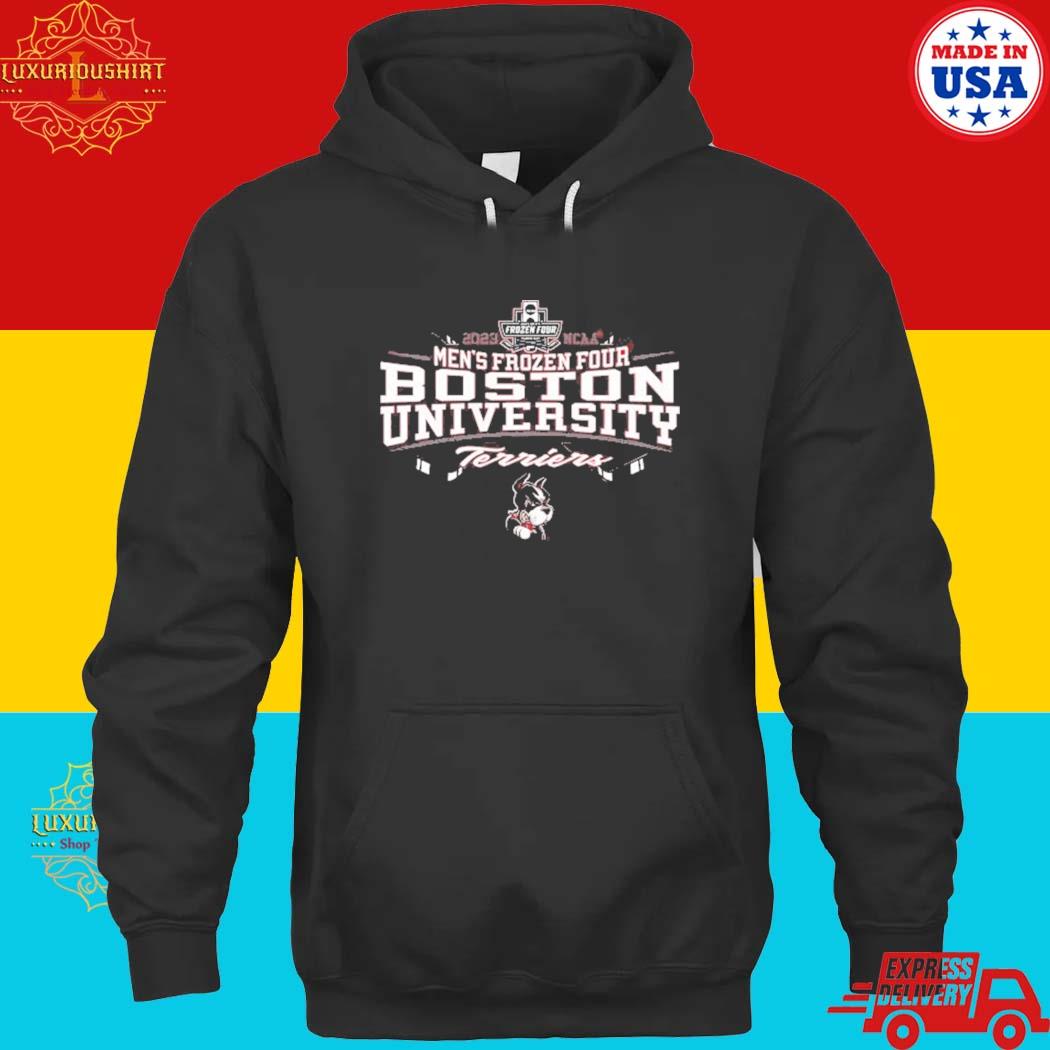 Official boston University 2023 NCAA Frozen Four Men's Ice Hockey Tournament T-Shirt hoodie
