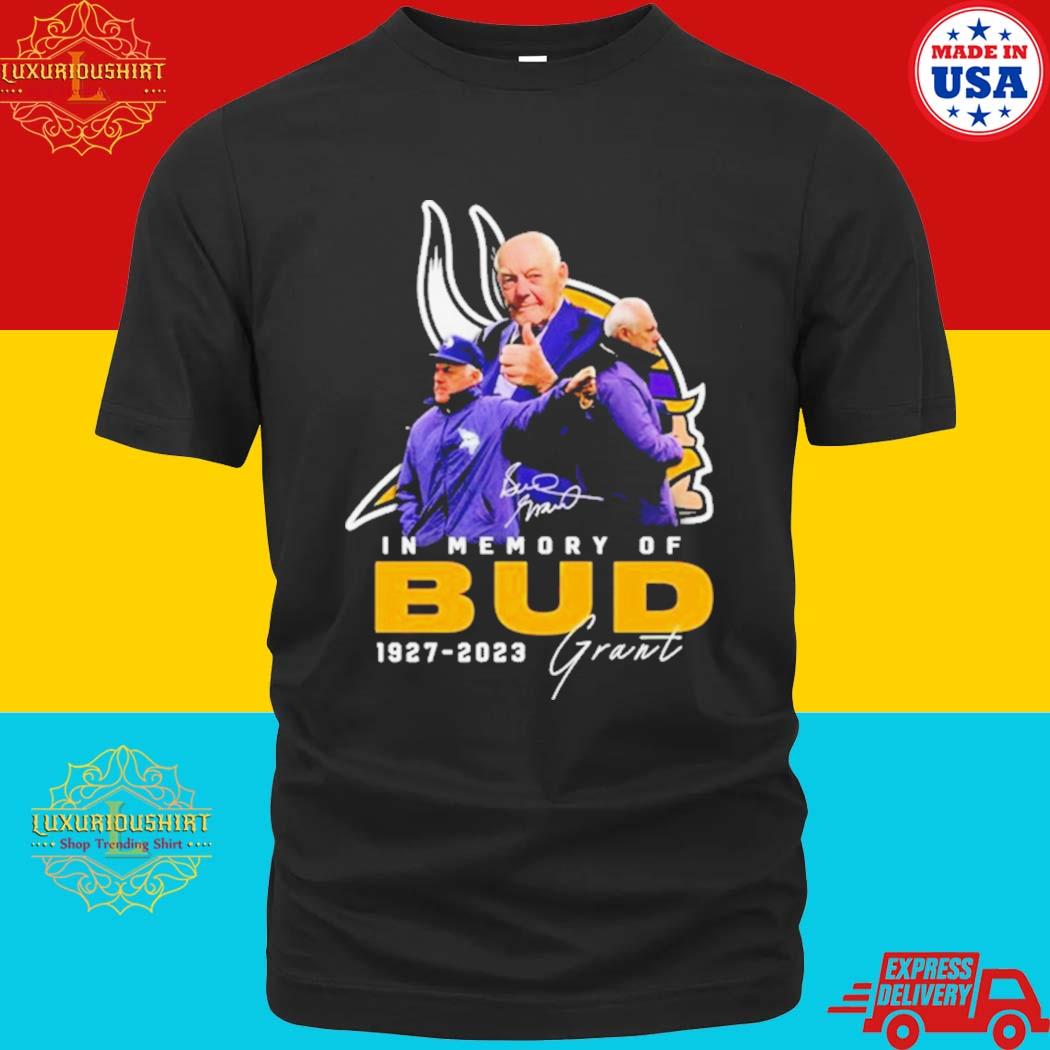 Official in Memory Of Coach Bud Grant 1927-2023 Signature Shirt