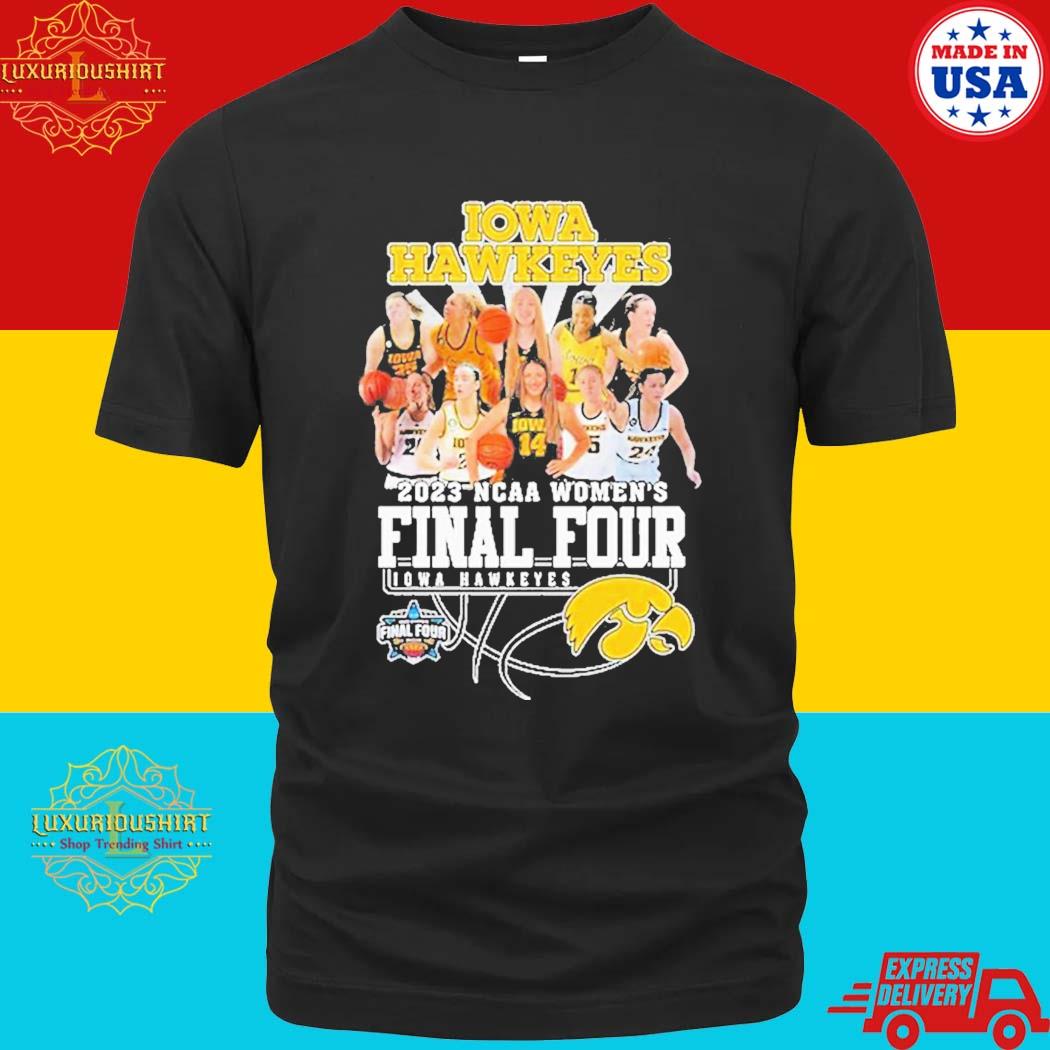 Official Iowa Hawkeyes Team 2023 NCAA Women’s Final Four T-Shirt