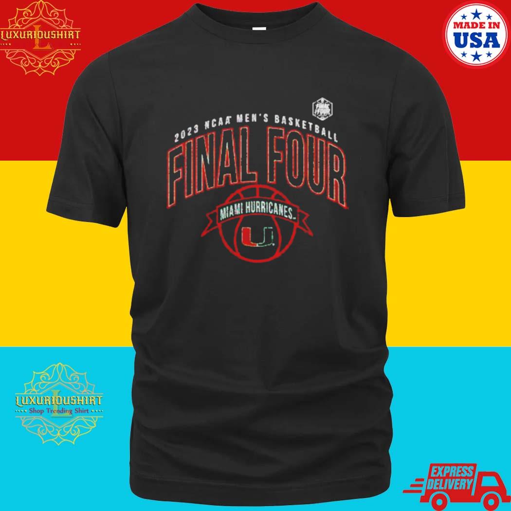 Official miami Hurricanes 2023 Ncaa Men’s Basketball Final Four Retro Shirt