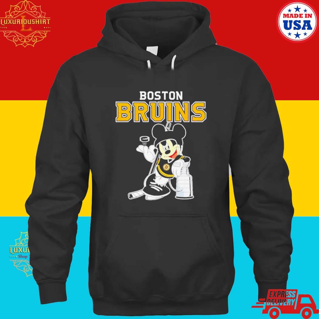 Official mickey Boston Bruins With The Stanley Cup Hockey NHL T-s hoodie