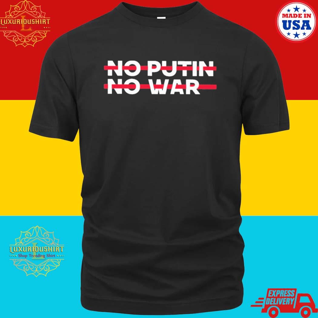 Official No Putin No War T-Shirt