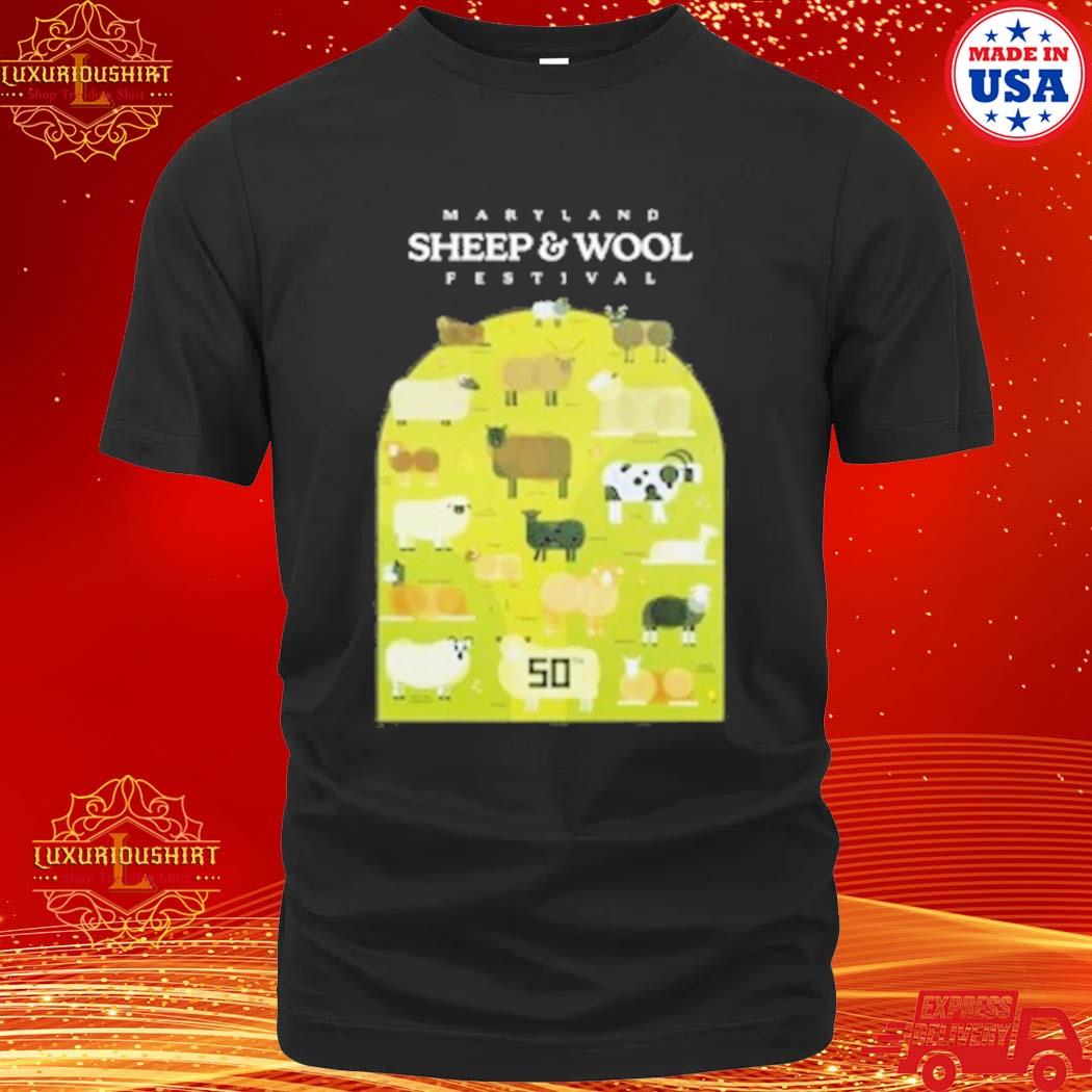 Official 2023 Maryland Sheep And Wool Festival Shirt