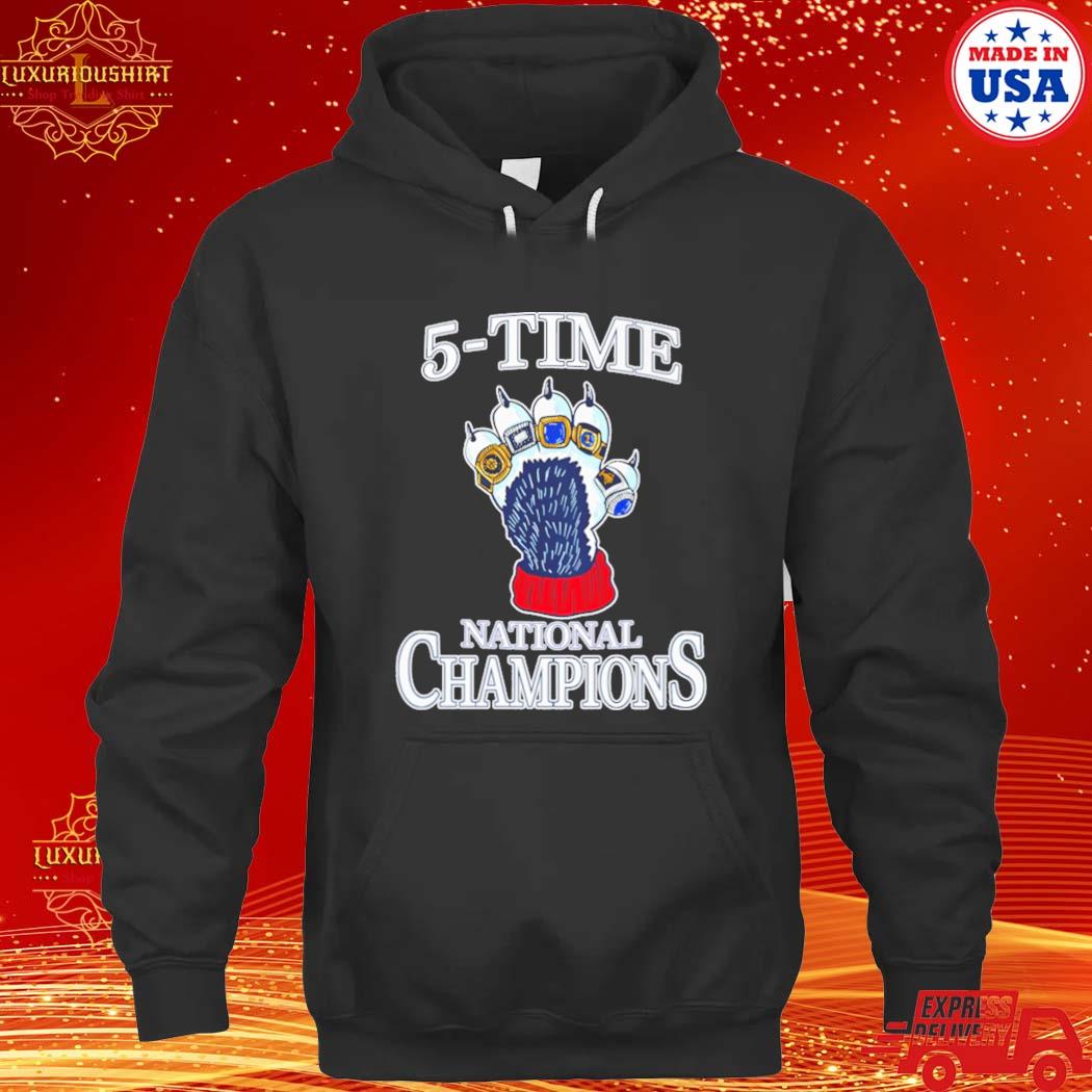 Official 5 Time National Champions Shirt hoodie