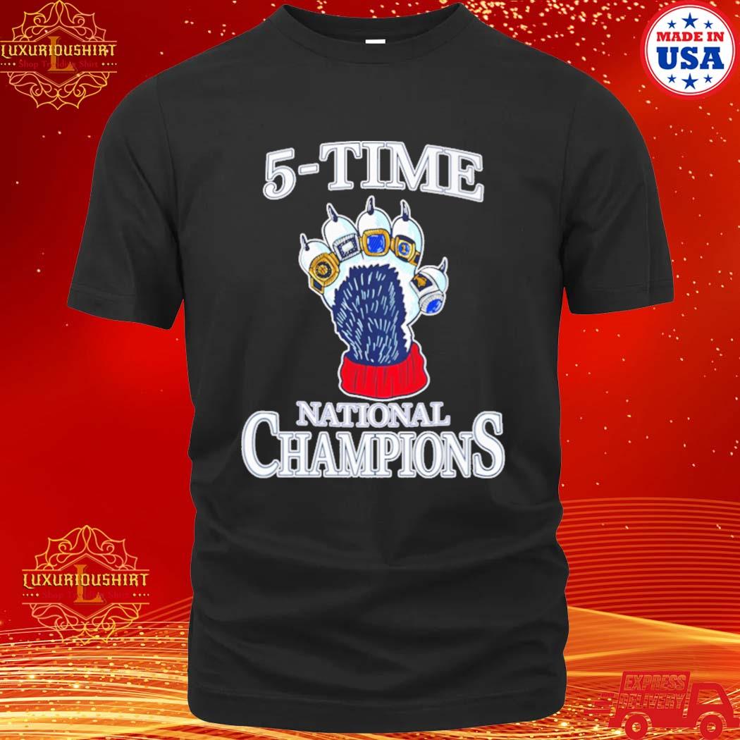 Official 5 Time National Champions Shirt