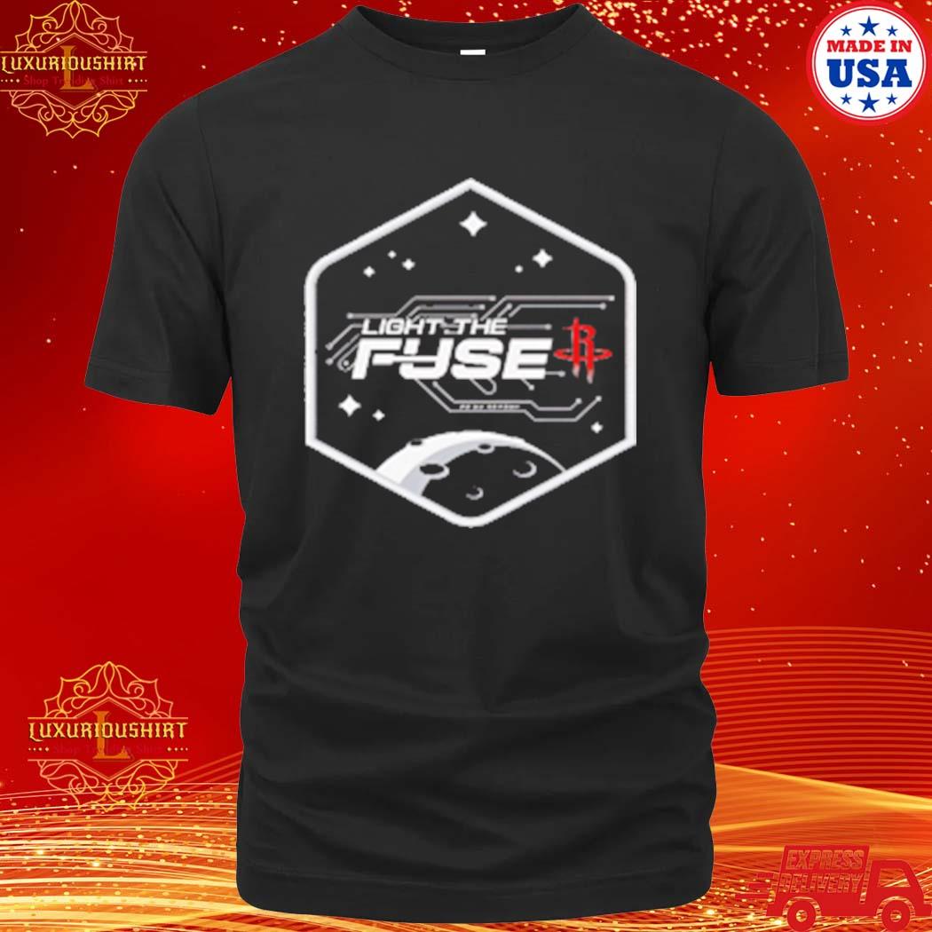 Official Houston Rockets Light The Fuse Mission Patch Shirt