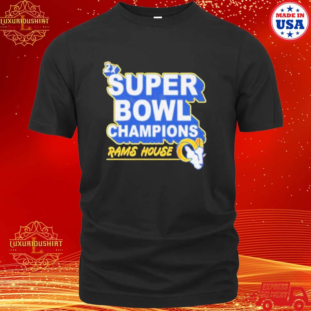 Official Los Angeles Rams 2X Super Bowl Champions 2023 Shirt