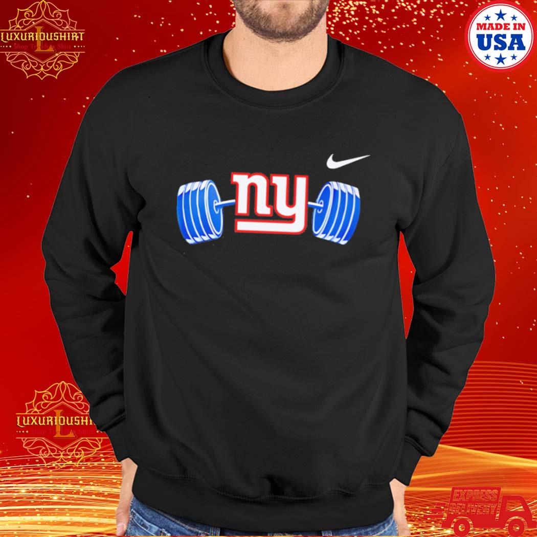 Official New york giants ny barbell T-shirt, hoodie, sweater, long sleeve  and tank top