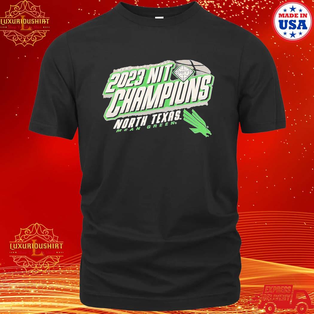 Official Nit Champions 2023 Men’s Basketball North Texas Mean Green T-Shirt