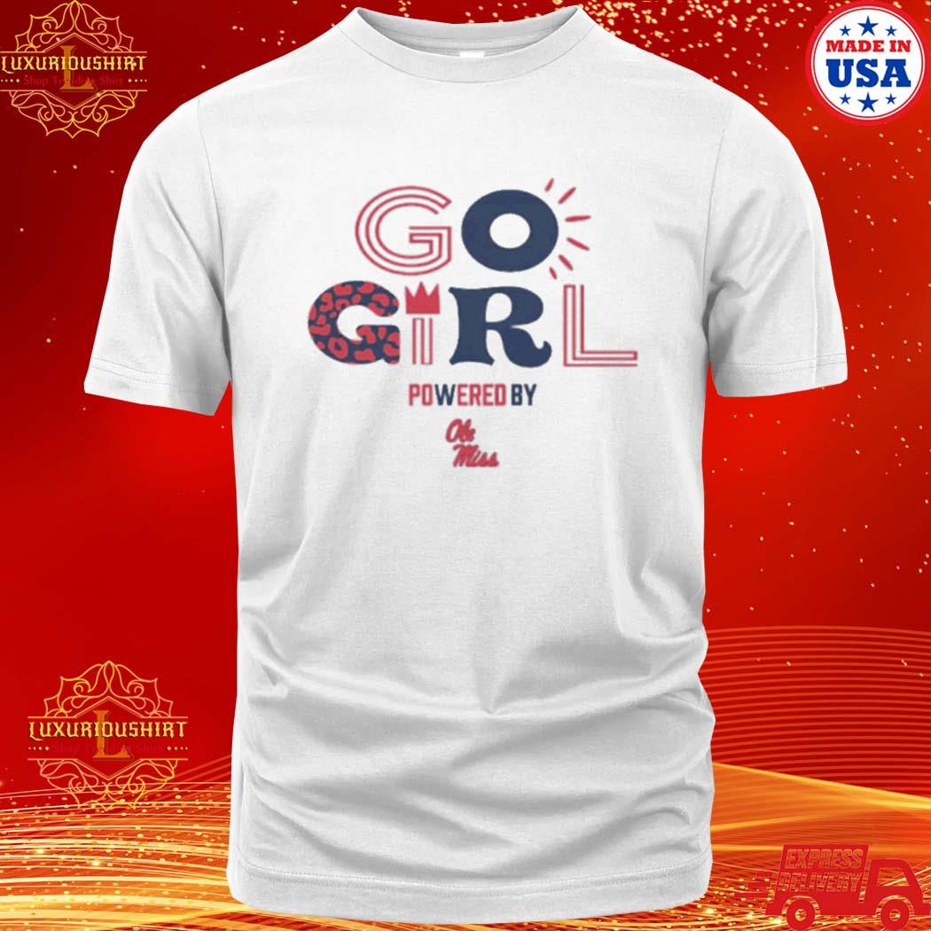 Official ole Miss Rebels Gameday Poweredby Go Girl Shirt