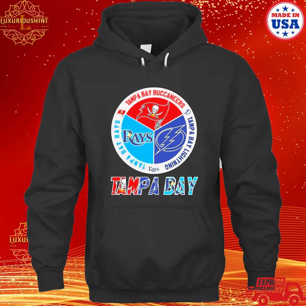 Official Tampa Bay Sports Teams Logo Rays Bucs And Lightning Shirt hoodie