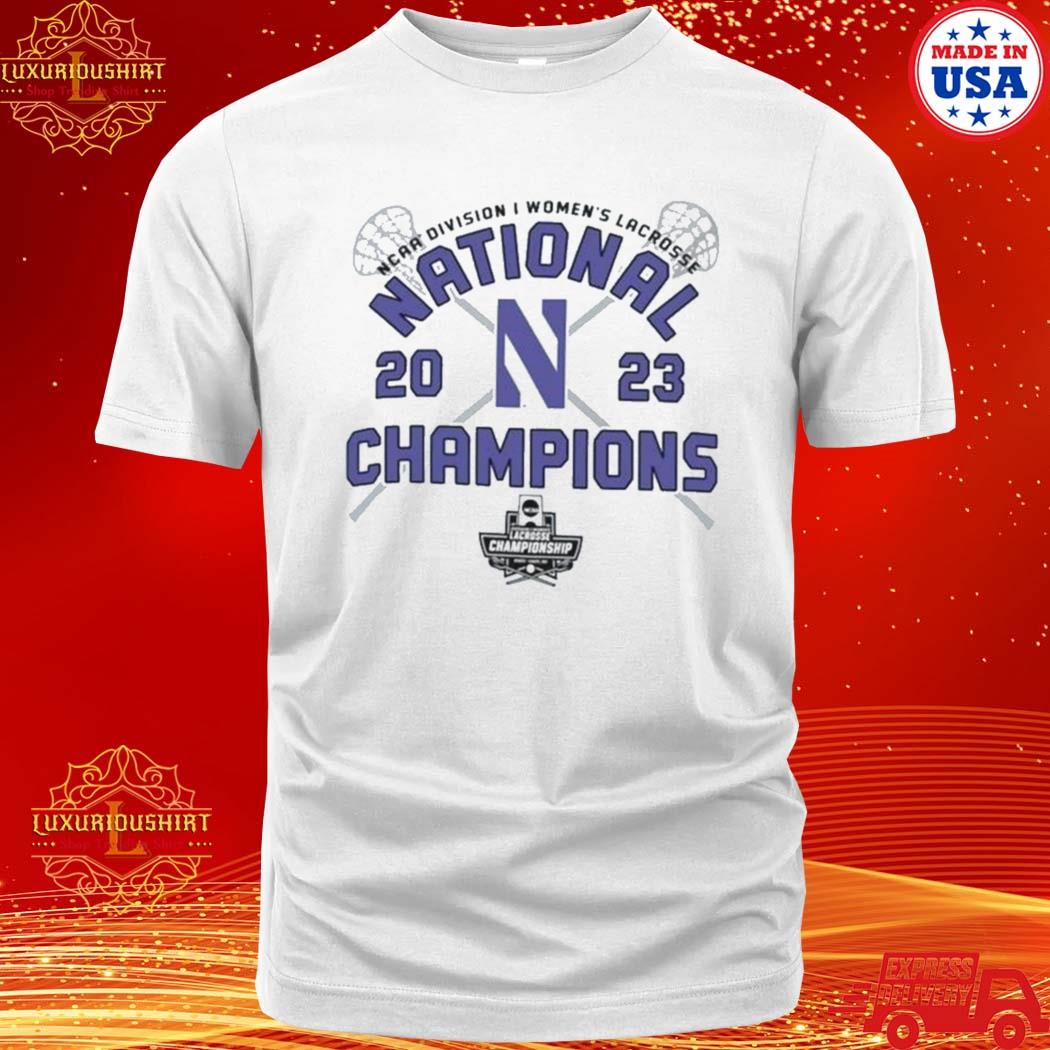 Official northwestern Wildcats 2023 NCAA Women’s Lacrosse National Champions Locker Room Shirt