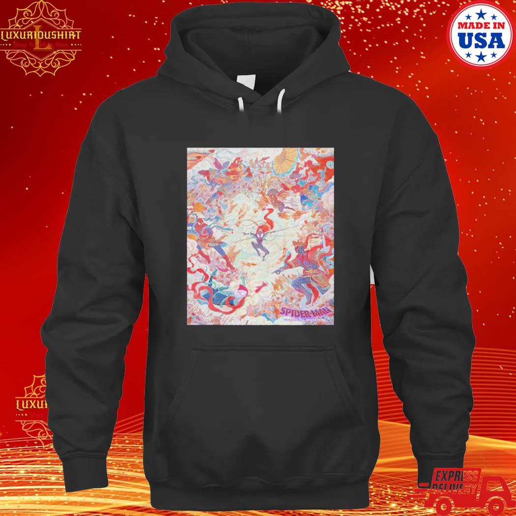 Official spiderman Across The Spider Verse Chinese Style Shirt hoodie