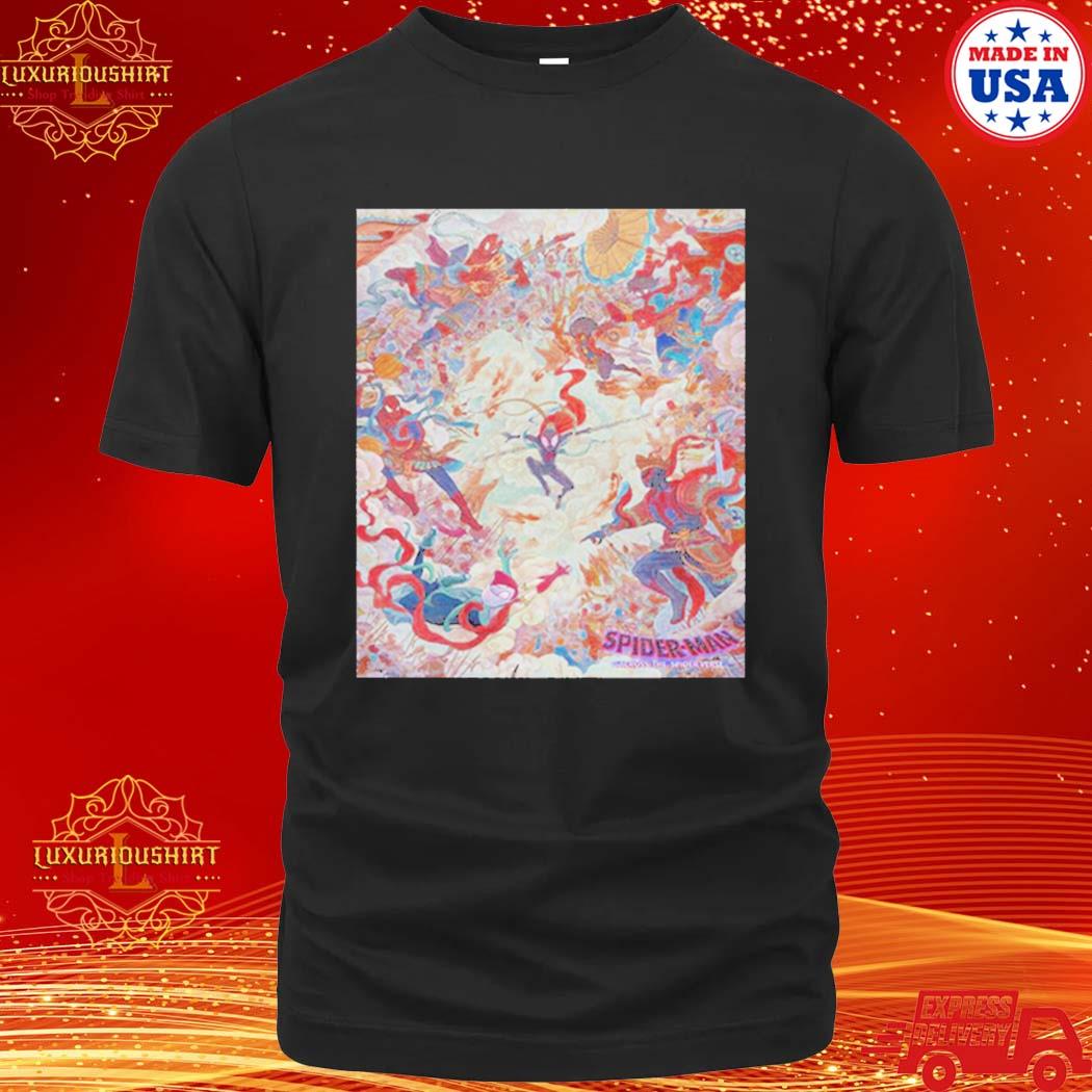 Official spiderman Across The Spider Verse Chinese Style Shirt