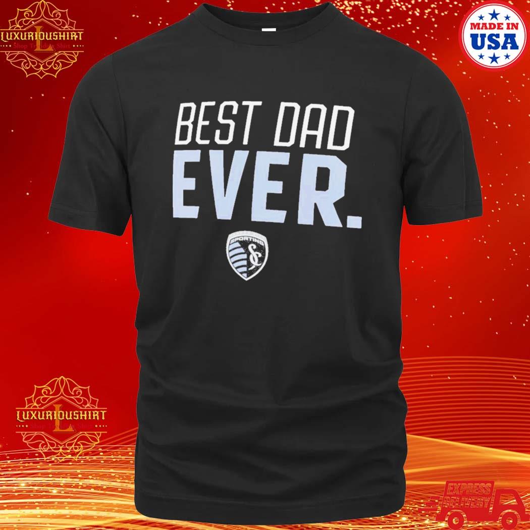 Official sporting Kansas City Best Dad Ever Logo Father’s Day T-Shirt