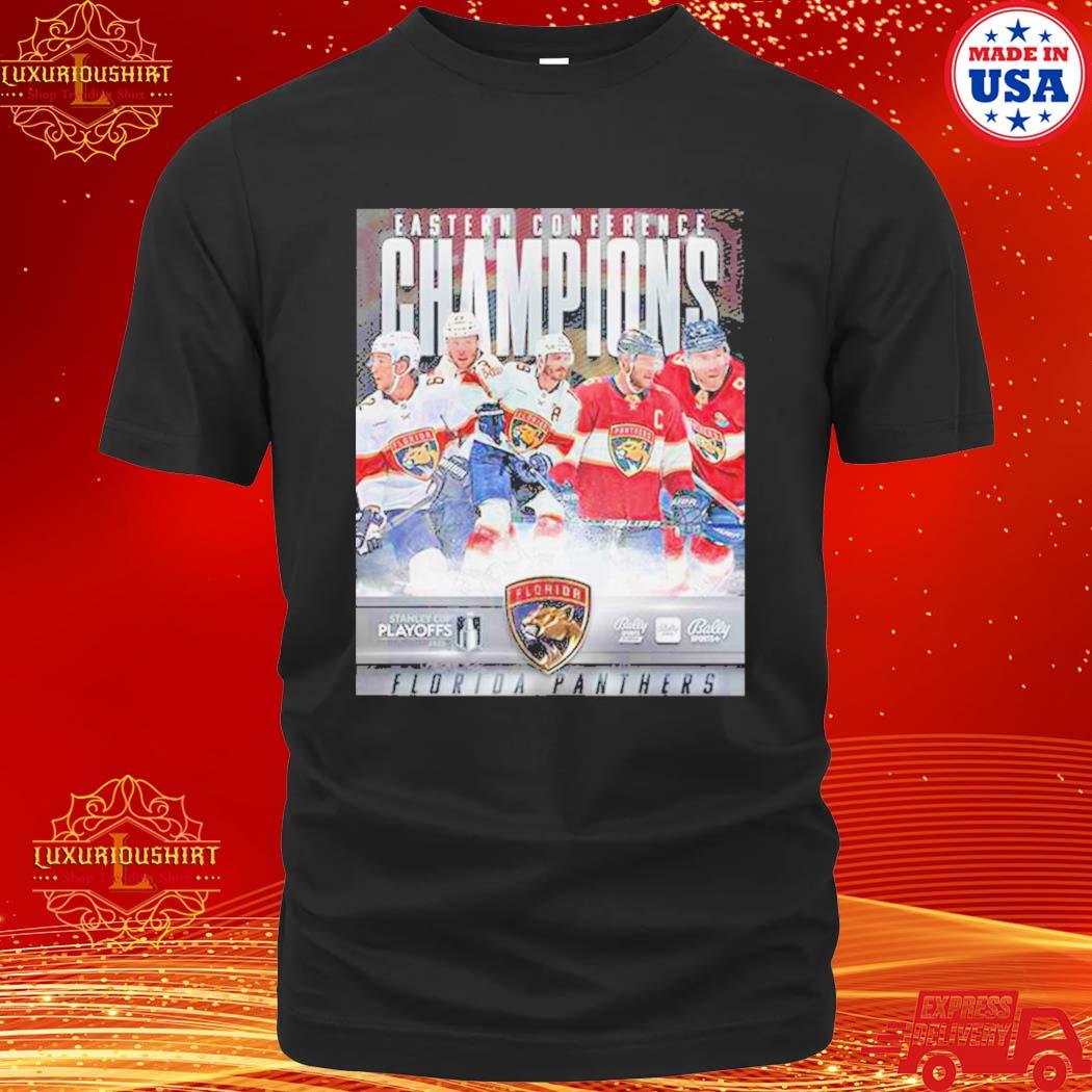 Official the Florida Panthers Are Eastern Conference Champs NHL Stanley Cup 2023 T-Shirt