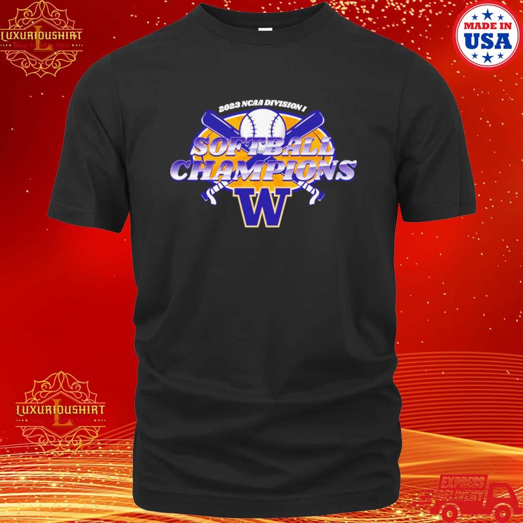 Official washington Huskies 2023 NCAA Division I Softball Champions shirt