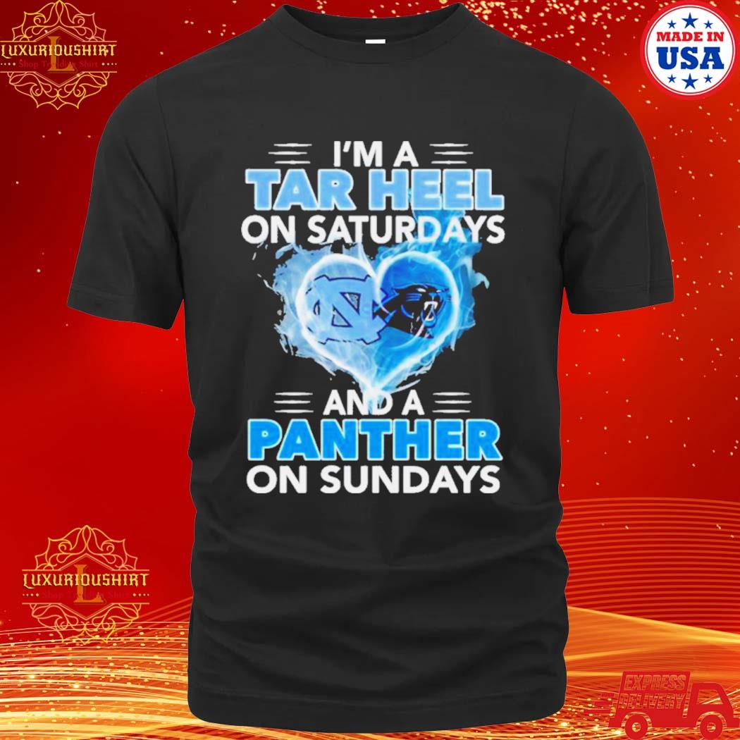 Official i’m a Tar Heel on Saturdays and a Panther on Sundays 2023 shirt