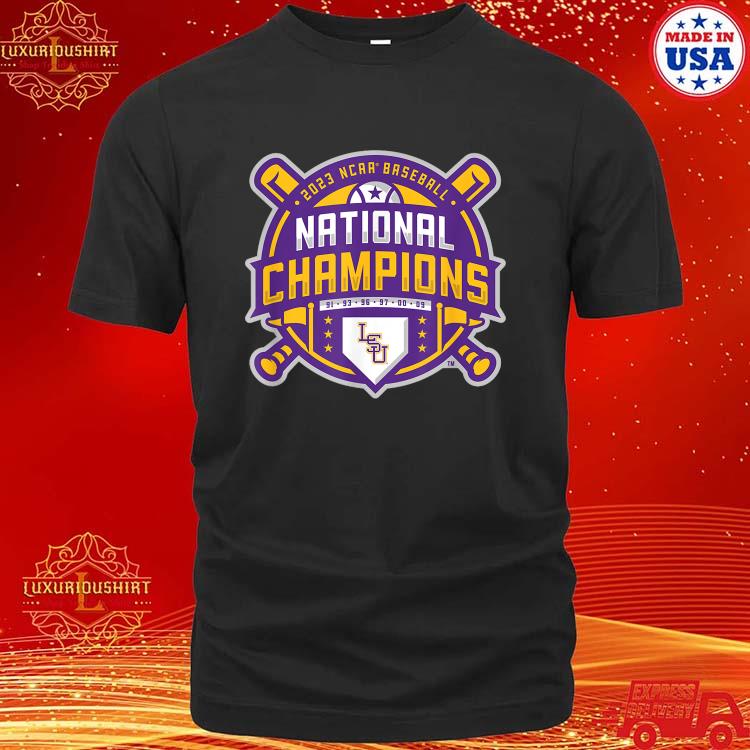 Official LSU Tigers National Champs 2023 Baseball Official Logo T-Shirt ...