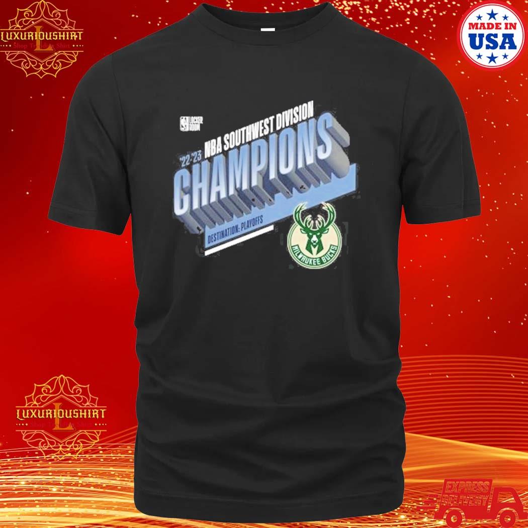 Official Milwaukee Bucks 2023 Nba Southwest Division Champions Destination Playoffs Shirt