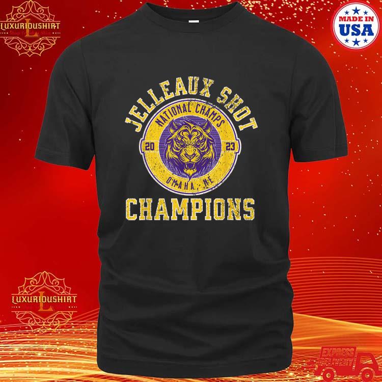 Official National champs 2023 Jelleaux Shot T-Shirt