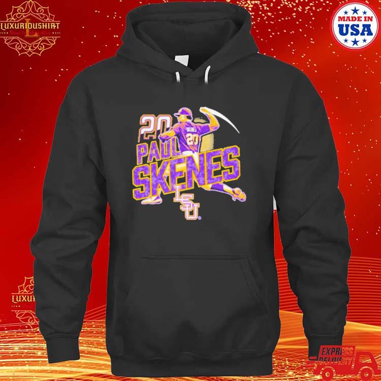 Official paul Skenes 20 LSU Tigers s hoodie