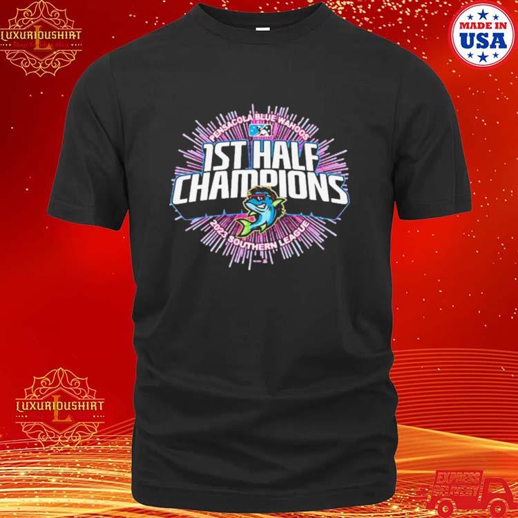 Official pensacola Blue Wahoos 1st half Champions 2023 Southern League shirt