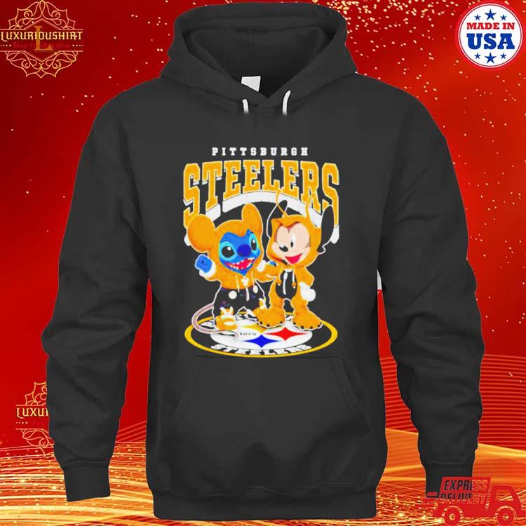 Official pittsburgh Steelers Baseball Stitch And Mickey Shirt hoodie