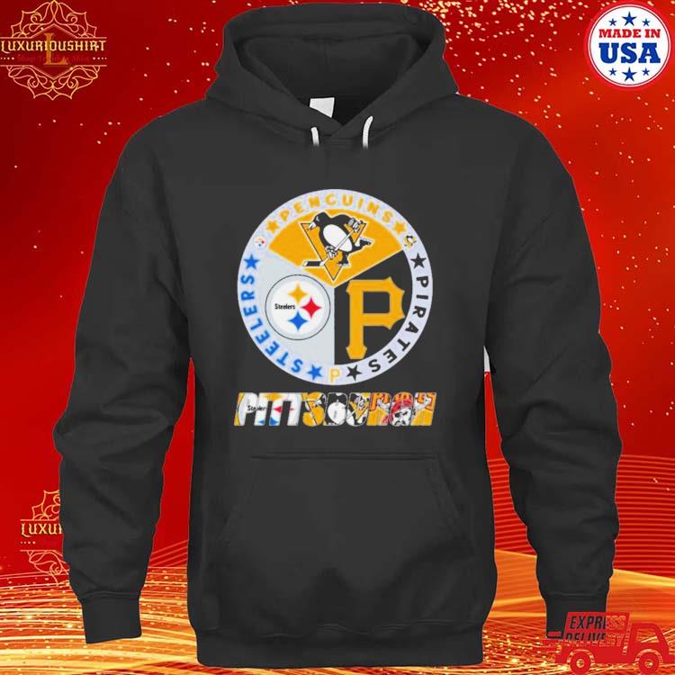 Official pittsburgh Steelers Penguins Pirates City Champions 2023 Shirt hoodie