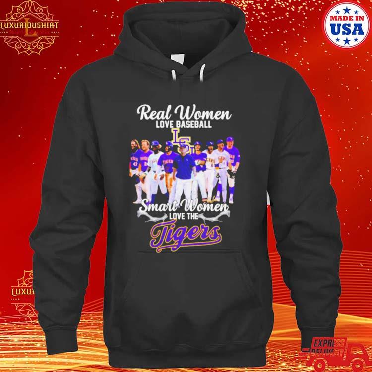 Official real Women Love Baseball Smart Women Love The Tigers 2023 National Champions s hoodie